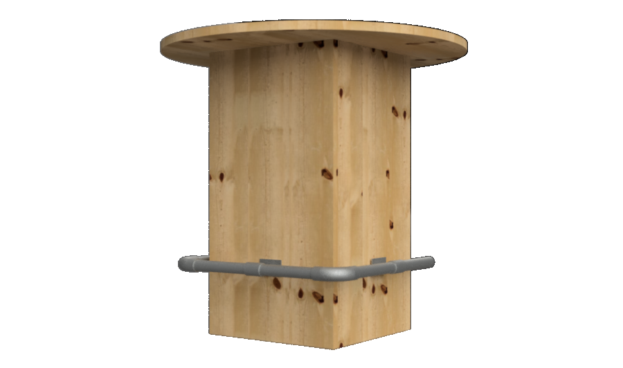 steigerhouten bartafel.